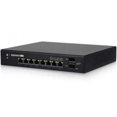 Ubiquiti Edge Switch 8 PoE - 8x GbE, 2x SFP, 8x PoE 24V/PoE+ (PoE budžet 130W)