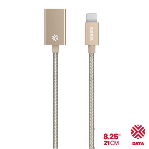 Kanex DuraBraid™ adapter - USB-C na USB 3.0 tip A aluminijski adapter (zlato)