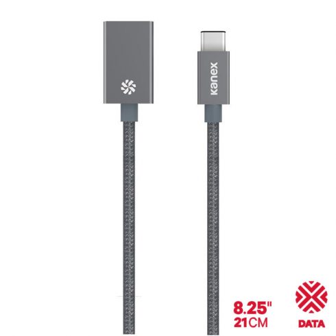 Kanex DuraBraid™ adapter - USB-C na USB 3.0 tip A aluminijski adapter (Svemirsko siva)