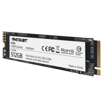   PATRIOT P300 512 GB SSD / interni / M.2 PCIe Gen3 x4 NVMe 1.3 / 2280