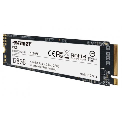 PATRIOT P300 128 GB SSD / interni / M.2 PCIe Gen3 x4 NVMe 1.3 / 2280