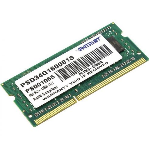 PATRIOT Signature 4GB DDR3 1600MHz/SO-DIMM/CL11/PC3-12800