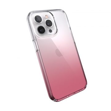   Speck Presidio Perfect-Clear + Ombre - Maska za iPhone 13 Pro s MICROBAN premazom (Clear/Vintage Rose)