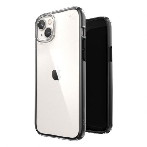 Speck Presidio Perfect-Clear with Impact Geometry - Futrola za iPhone 15 Plus / 14 Plus s MICROBAN premazom (Clear / Black)