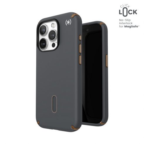 Speck Presidio2 Pro ClickLock & MagSafe - Futrola za iPhone 15 Pro (Charcoal Grey/Cool Bronze)