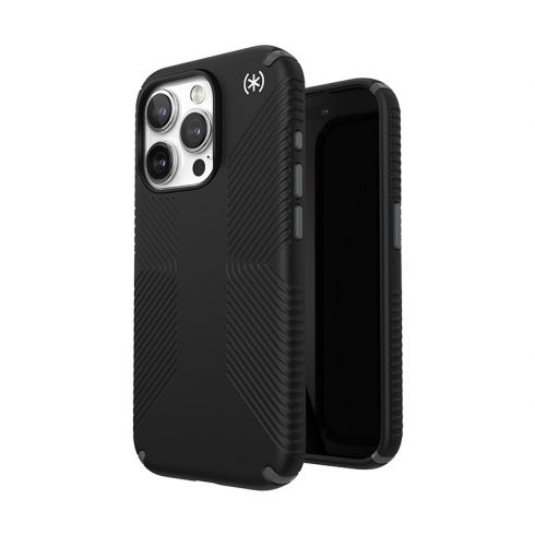 Speck Presidio2 Grip - Futrola za iPhone 15 Pro (crna / škriljasto siva / bijela)