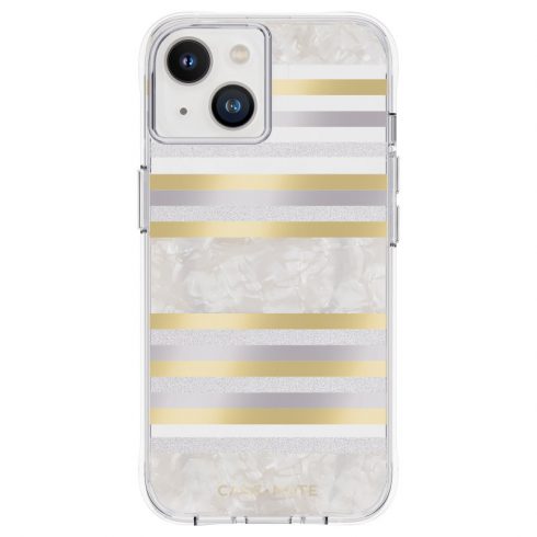 Case-Mate Pearl Stripes MagSafe - Maska ukrašena sedefom za iPhone 14 / iPhone 13 (Pearl Stripes)