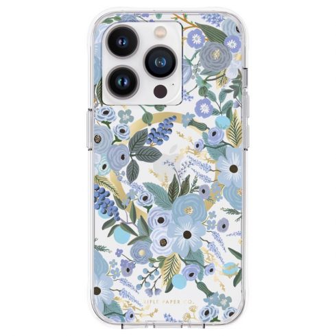 Rifle Paper Clear MagSafe - Futrola za iPhone 14 Pro (Garden Party Blue)