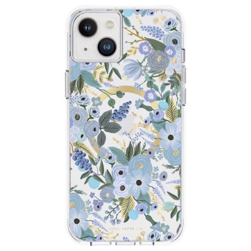 Rifle Paper Clear MagSafe - maska ​​za iPhone 14 Plus (Garden Party Blue)