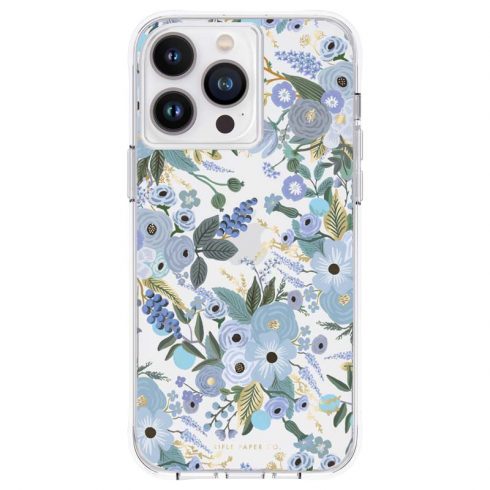 Rifle Paper Clear - Case za iPhone 14 Pro Max (Garden Party Blue)