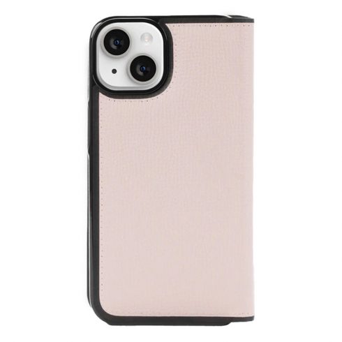 Kate Spade New York Wrap Folio Case - kožna preklopna torbica za iPhone 15 (Pale Vellum)