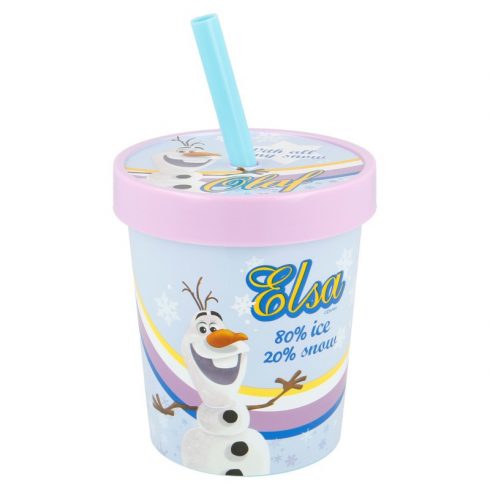 Frozen - Šalica za sladoled sa slamčicom 560 ml