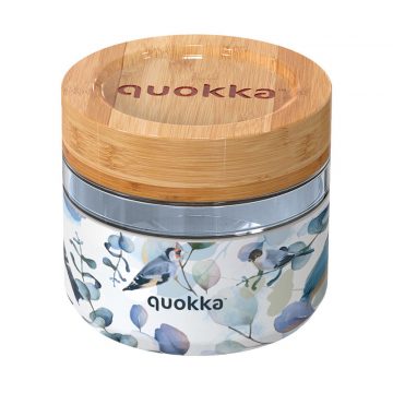   Quokka Deli Food Jar - Staklena posuda za hranu / kutija za ručak 500 ml (Blue Nature)