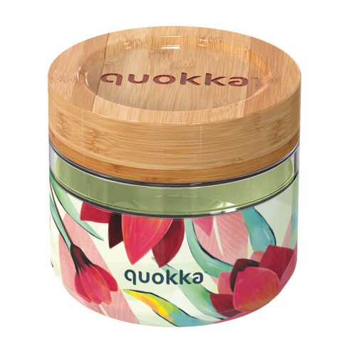 Quokka Deli Food Jar - Staklena posuda za hranu / kutija za ručak 500 ml (proljeće)