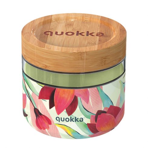 Quokka Deli Food Jar - Staklena posuda za hranu / kutija za ručak 820 ml (proljeće)