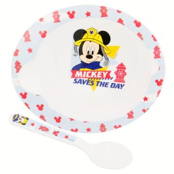 Mickey Mouse - Set za mikrovalnu pećnicu (posuda i žlica)