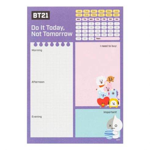 LINE FRIENDS BT21 - A5 dnevni planer