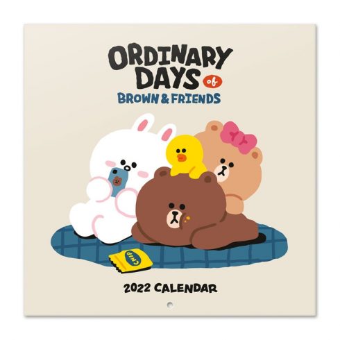 Line Friends - Kalendar 2022 30x30cm