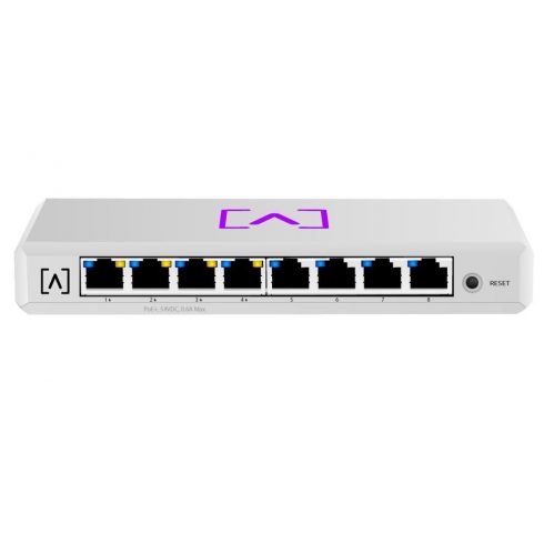 ALTA Switch 8 POE - 8x Gbit RJ45, 4x PoE 802.3at (PoE proračun 60 W)