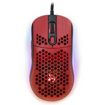   AROZZI gaming miš FAVO Ultra Light Black-Red/ žični/ 16.000 dpi/ USB/ 7 tipki/ RGB/ crno-crveni