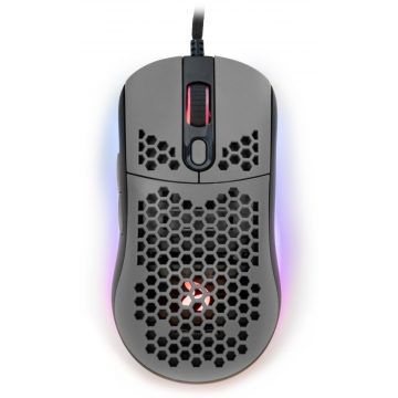   AROZZI gaming miš FAVO Ultra Light Black-Grey/ žičan/ 16.000 dpi/ USB/ 7 tipki/ RGB/ crno-siv