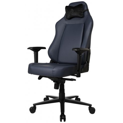 AROZZI gaming stolica PRIMO Full Premium Leather Ocean/ 100% prirodna talijanska koža/ tamno sivo plava