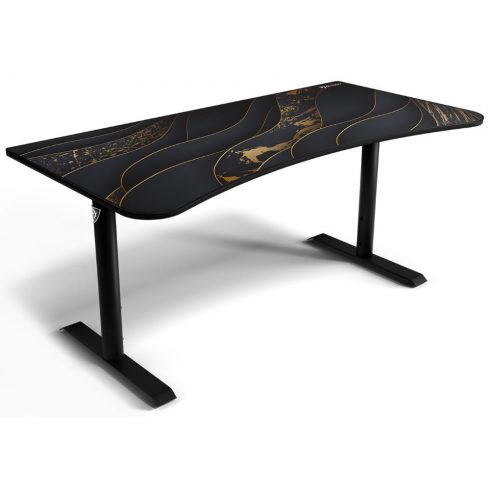 AROZZI gaming stol ARENA Gaming Desk Black Gold