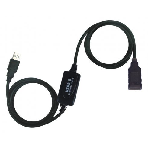 PremiumCord USB 2.0 repetitor i produžni kabel (A/MA/F)/ 10m/ crni