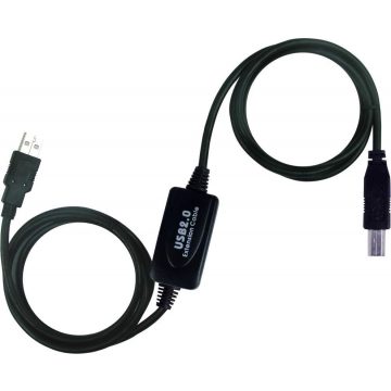   PremiumCord USB 2.0 repetitor i priključni kabel (A/MB/M)/ 10m/ crni