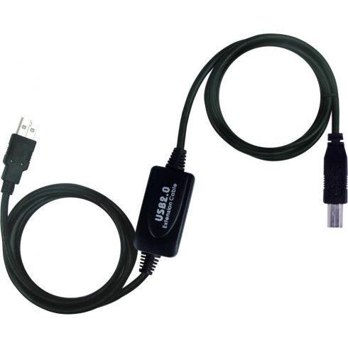 PremiumCord USB 2.0 repetitor i priključni kabel (A/MB/M)/ 10m/ crni