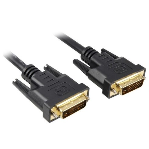 PremiumCord DVI-D priključni kabel/ dual-link/ DVI(24+1)/ MM/ 1m/ crni