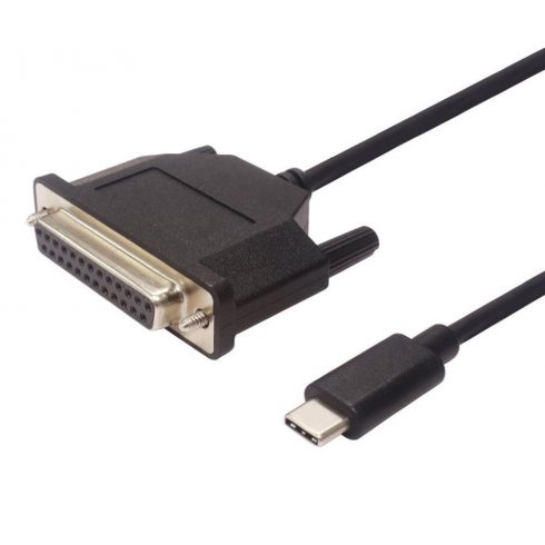 PremiumCord pretvarač USB 3.1 (tip C) u paralelni priključak Canon 25-pinski / 1,5 m / crni