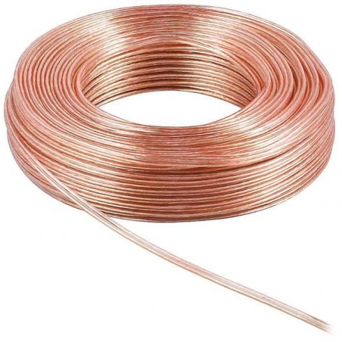 PremiumCord kabel za spajanje zvučnika / 2x 0,75 mm / 10 m / proziran