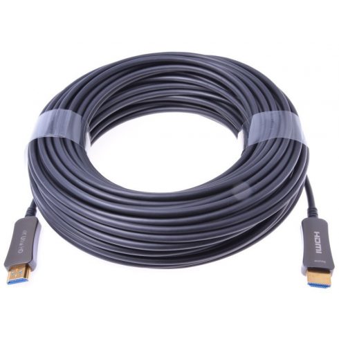 PremiumCord HDMI optičko vlakno velike brzine + Ethernet kabel/ 4K@60Hz/ M/M/ pozlaćeni konektori/ 10m/ crni