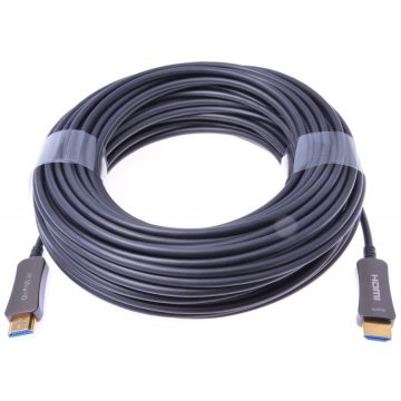   PremiumCord HDMI optičko vlakno velike brzine + Ethernet kabel/ 4K@60Hz/ M/M/ pozlaćeni konektori/ 30m/ crni