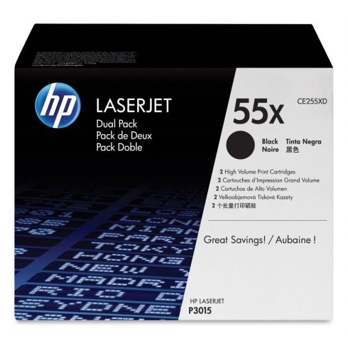 HP crni toner, CE255XD za LJ P3015 original velikog kapaciteta