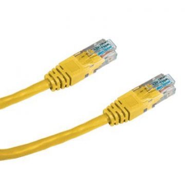 DATACOM Patch kabel UTP CAT5E 1m žuti