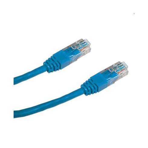 DATACOM Patch kabel UTP CAT5E 0,25m plavi