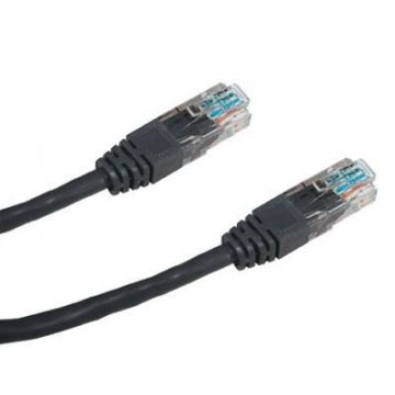 DATACOM Patch kabel UTP CAT5E 5m crni