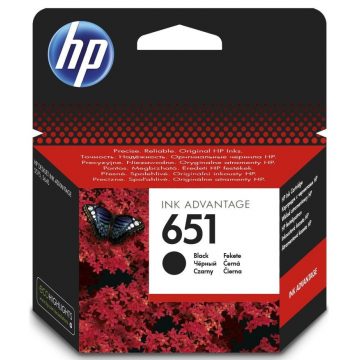 HP ink cartridge 651 black C2P10AE original