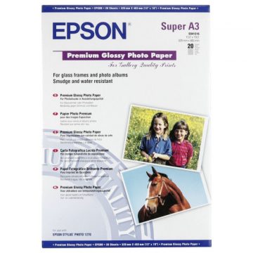   EPSON foto papir C13S041316/ A3+/ Premium Glossy Photo Paper / 20 kom