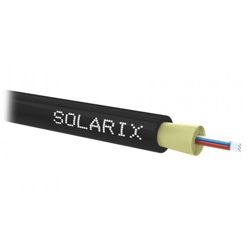 Solarix DROP1000 optički kabel 8 in. 9/125 SM LSZH univerzalni, 500m, crni