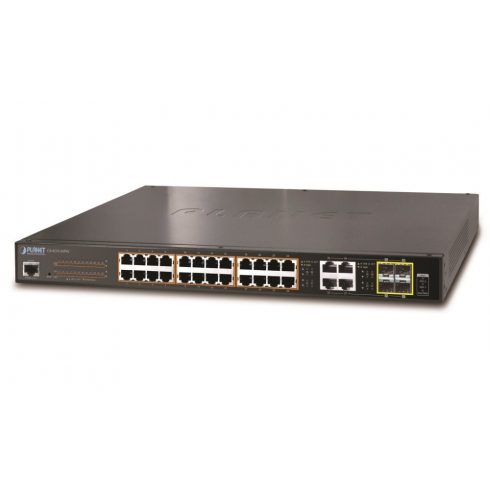 Planet GS-4210-24P4C L2 prekidač, 28x1Gb, 4x1Gb SFP, 24x PoE 802.3at 220W