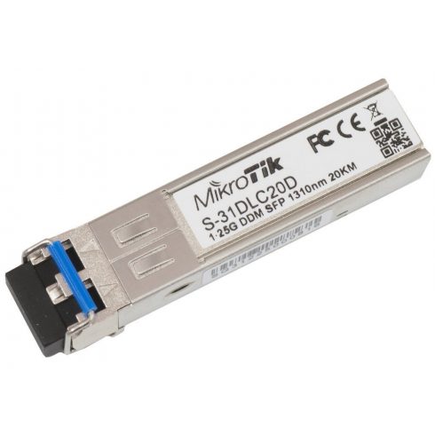 MikroTik S-31DLC20D SFP optički modul, SM, 20km, 1.25G, 1310Nm, DDM