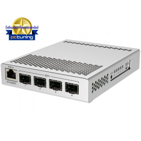 MikroTik Cloud Router Switch CRS305, 4x SFP+, 1x Gbit LAN, Dual PSU, Dual boot, vč. L5