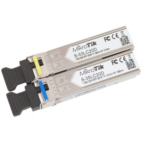 MikroTik S-35/53LC20D Gigabit WDM single-mode MiniGBIC modul (SFP)