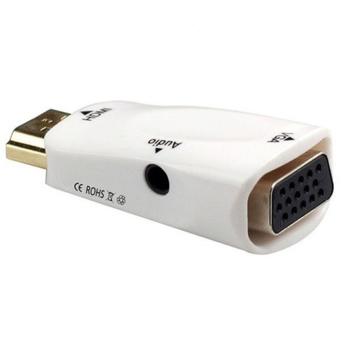 PremiumCord pretvarač HDMI u VGA + audio/ bijeli