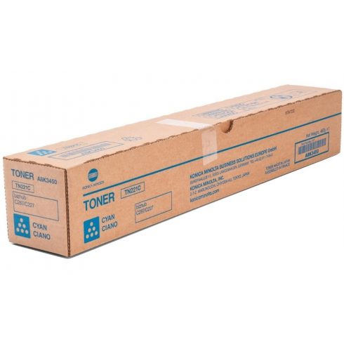 Konica Minolta original toner TN221C, cyan, 21000 stranica, A8K3450, Konica Minolta Bizhub C227, C287