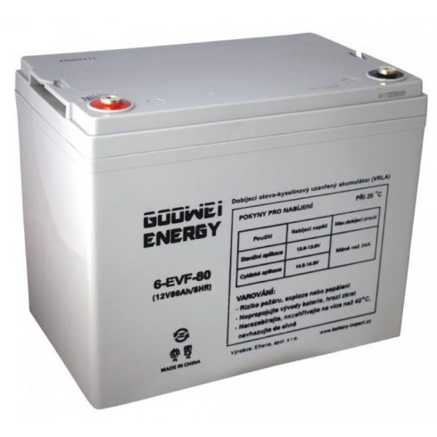 GOOWEI ENERGY Pb vučna pomoćna baterija VRLA GEL 12V/80Ah (6-EVF-80)