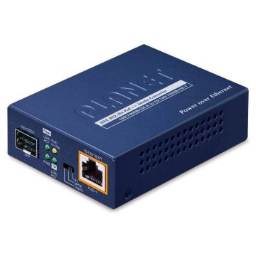   Planet GUP-805A-60W konvertor RJ45/SFP, 1Gbps, PoE injektor 802.3bt 60W